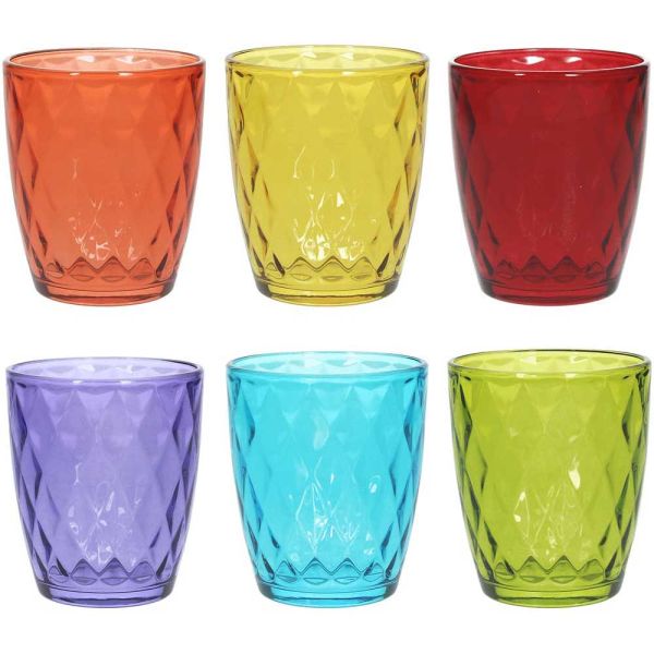 Set 6 Bicchieri Osteria Multicolor TOGNANA - CRC Group